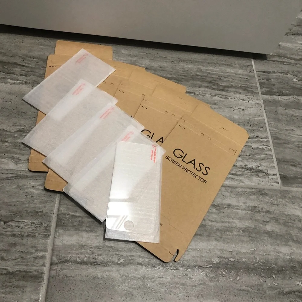 iPhone 5s glass screen protector’s five pack.